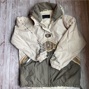 Bogner aztec cream winter jacket size 6